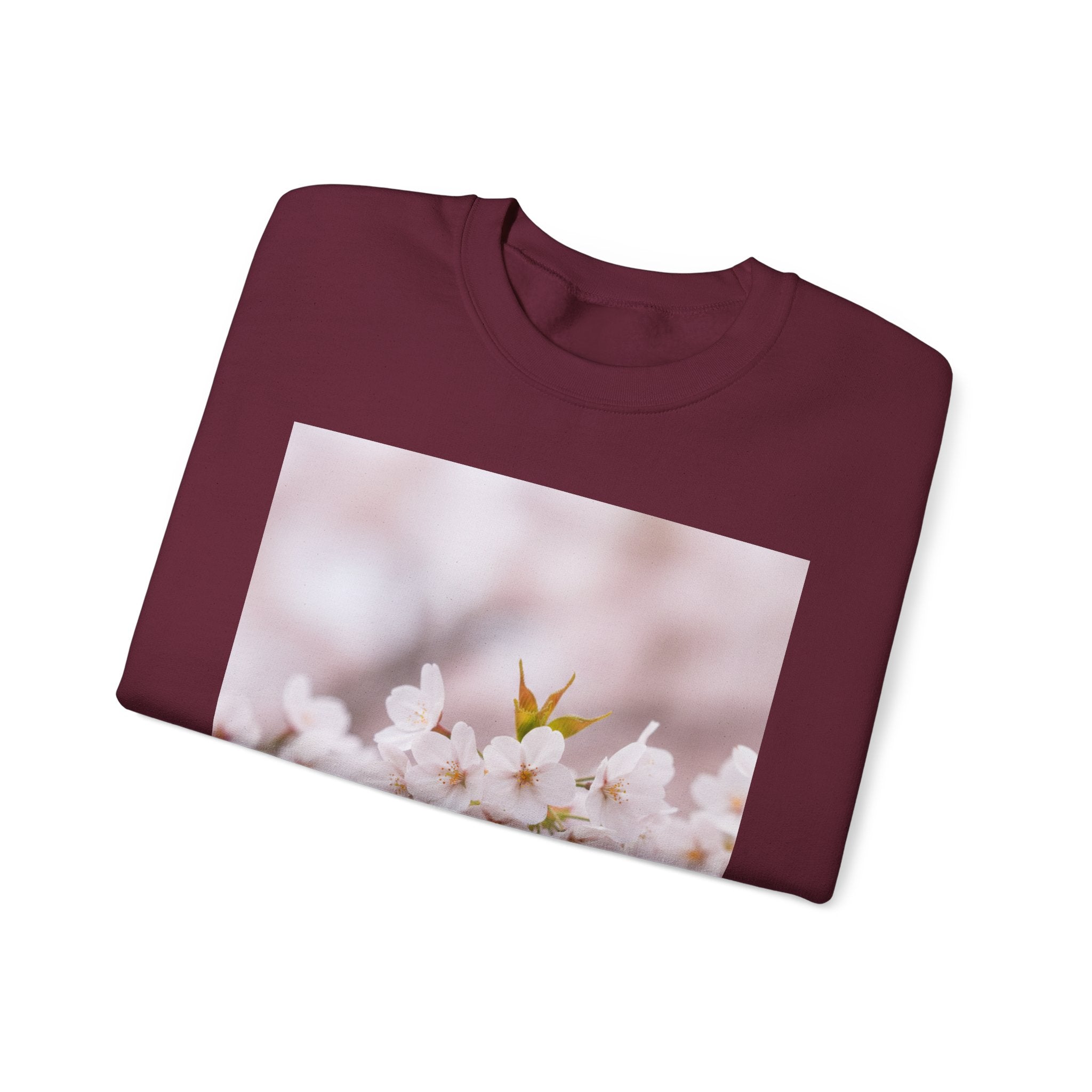 Cherry Blossom Photo Sweatshirt | Soft Pink Floral Crewneck
