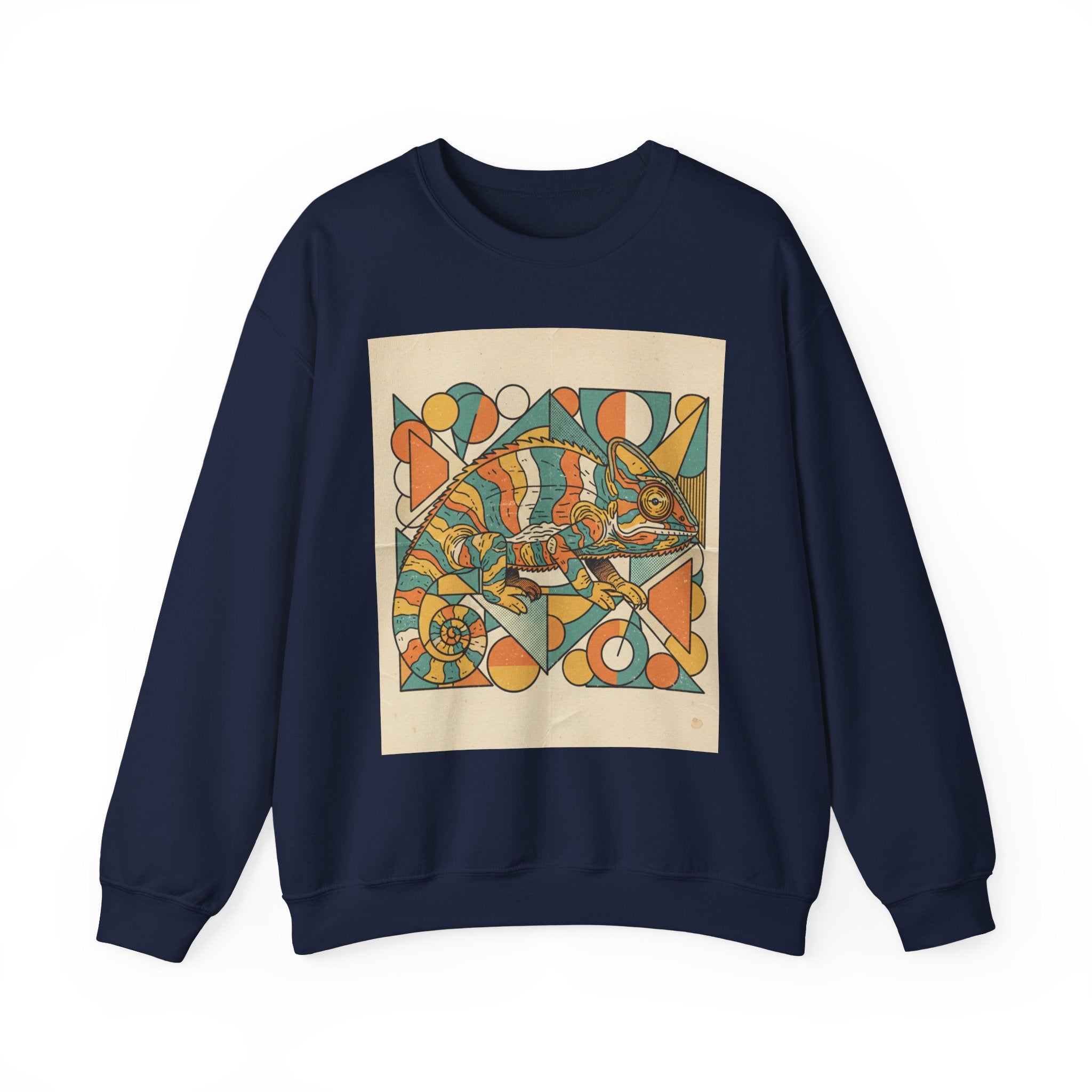 Abstract Colorful Fish Crewneck Sweatshirt