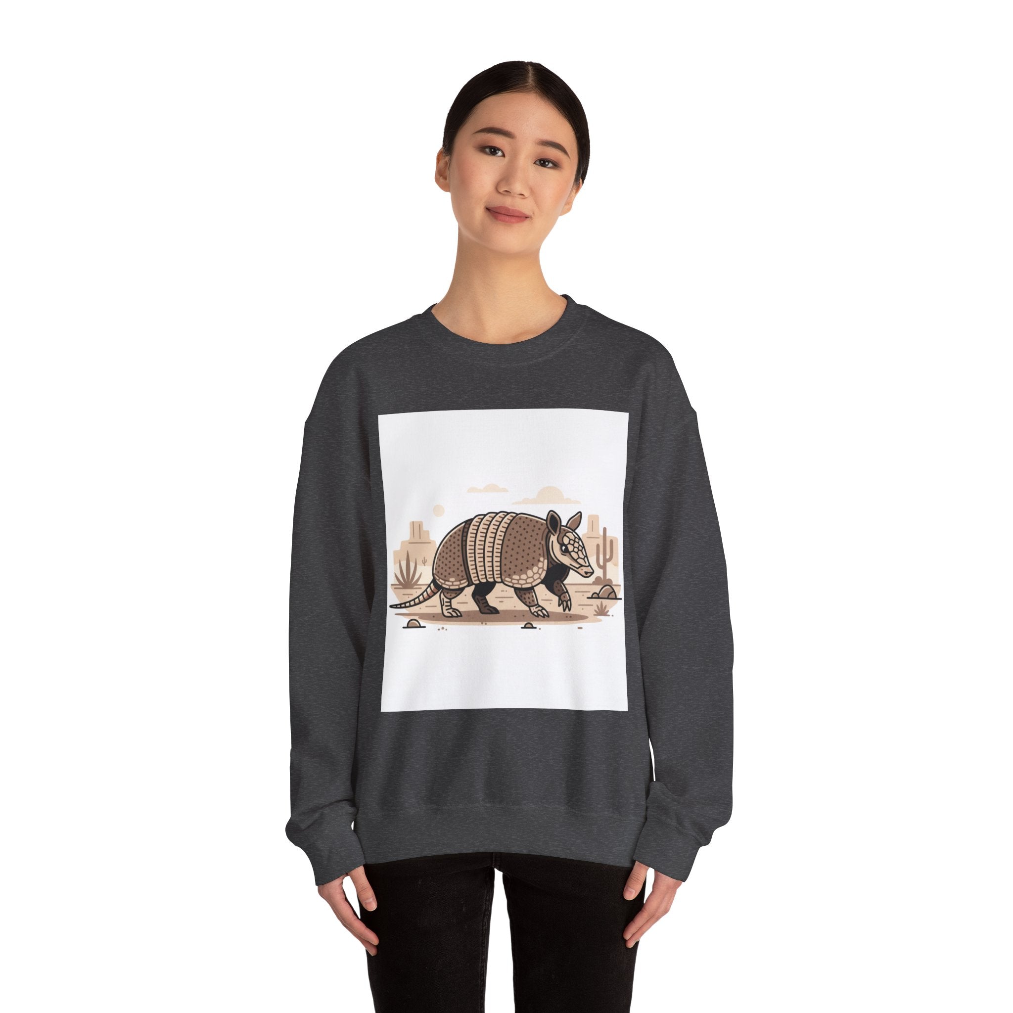 Armadillo Graphic Sweatshirt – Desert Wildlife Crewneck