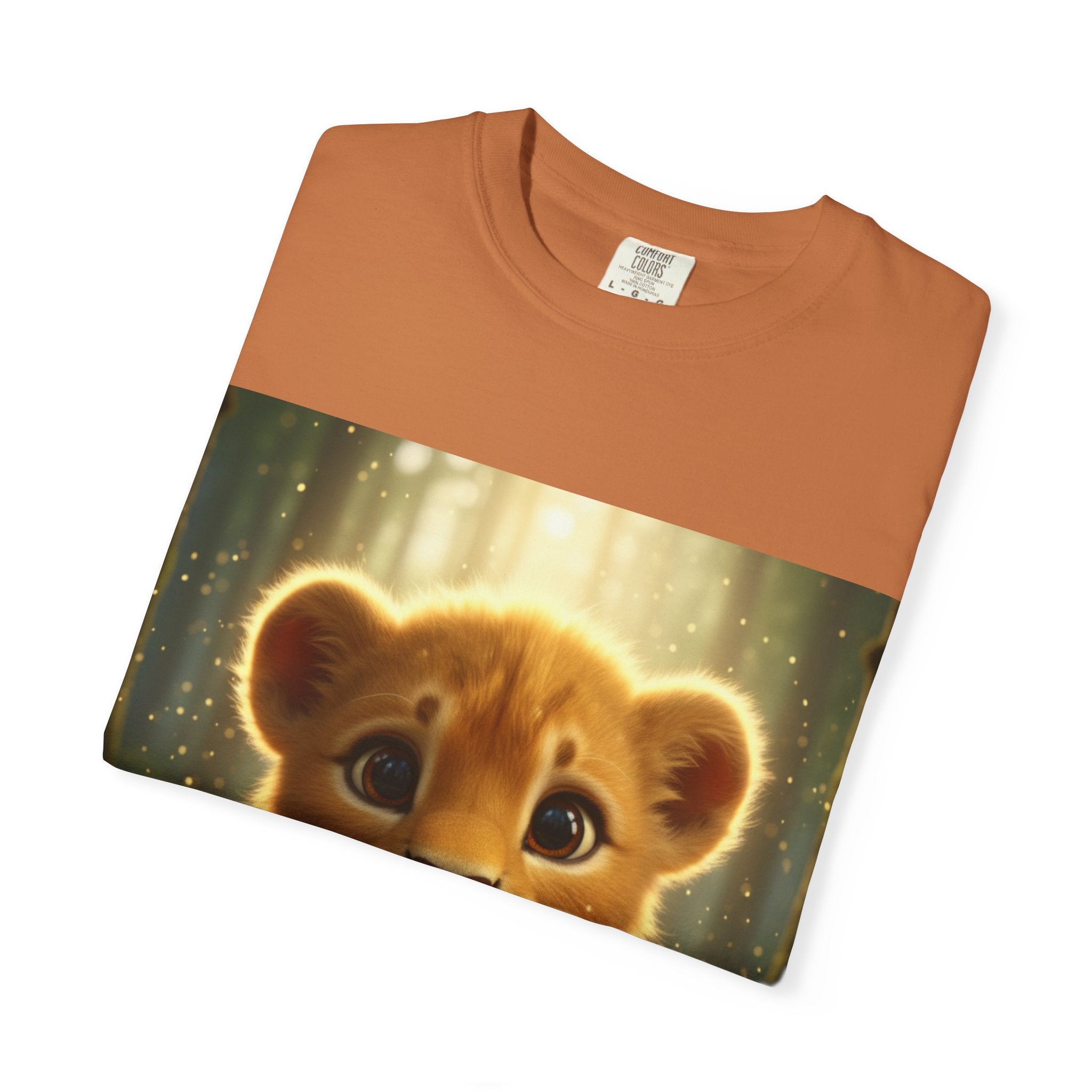 Baby Lion Cub Illustration T-Shirt | Cute Safari Animal Tee