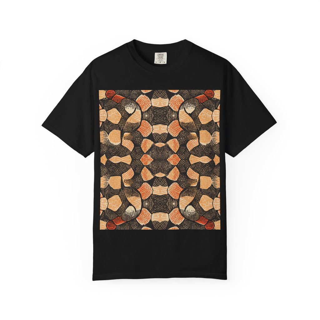 Abstract Earth-Tone Pattern T-Shirt
