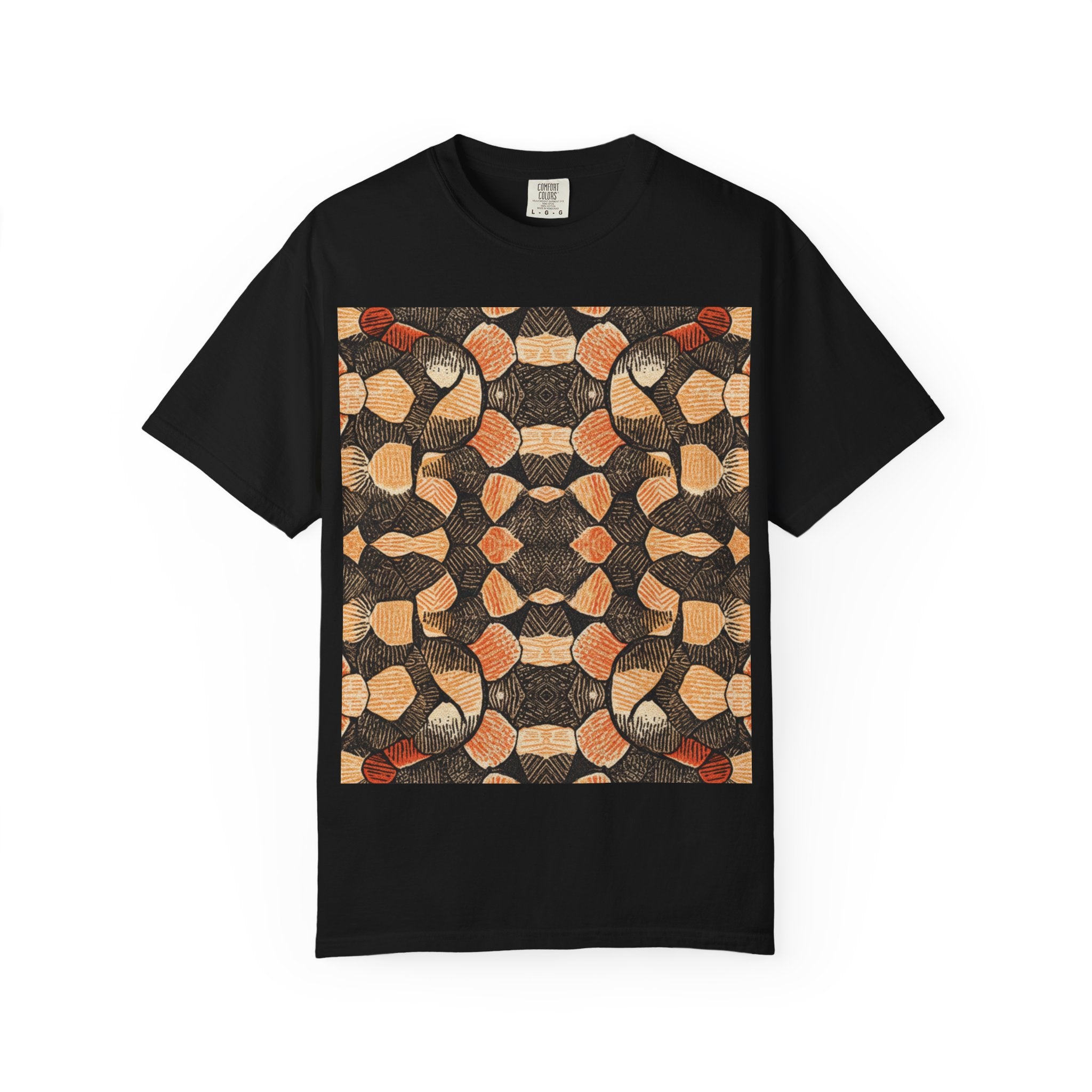 Abstract Earth-Tone Pattern T-Shirt