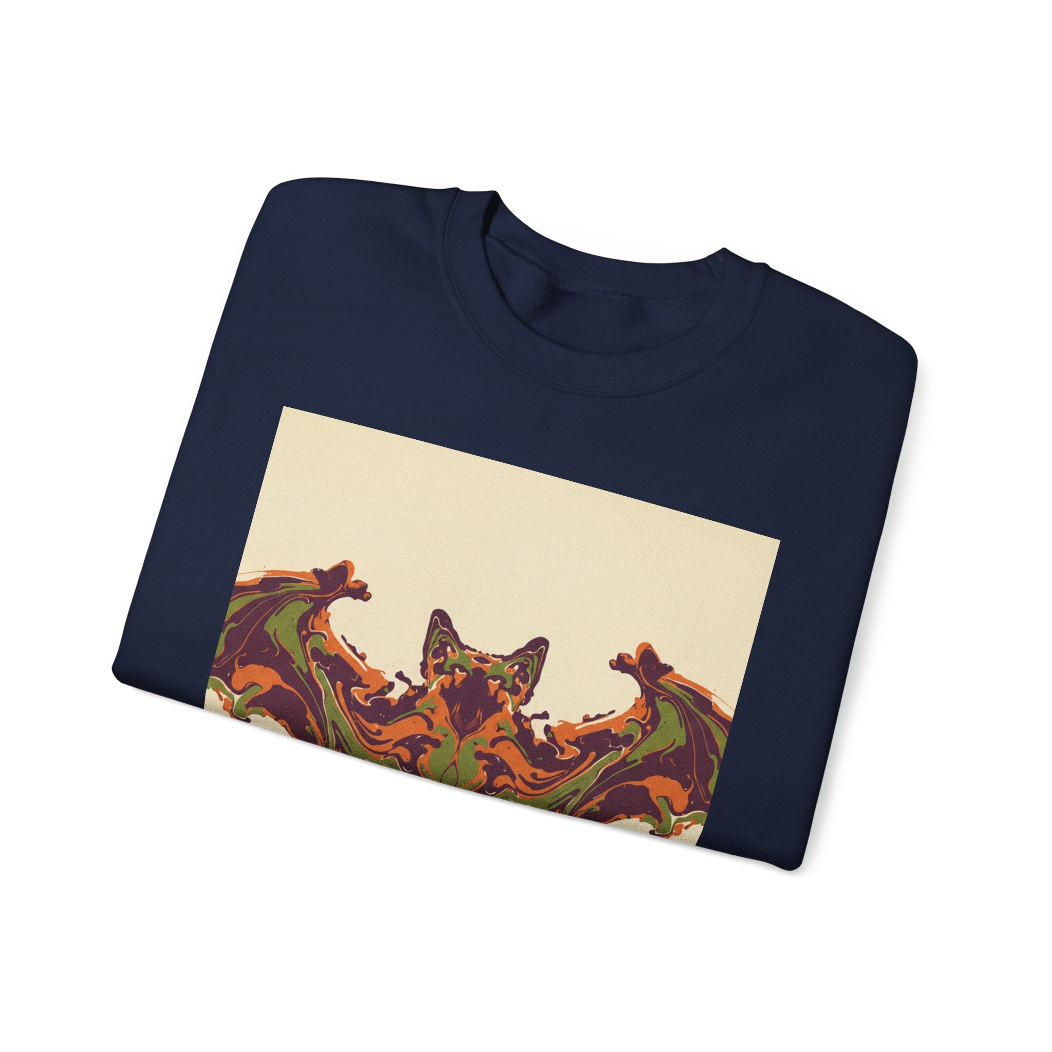 Abstract Bat Rorschach Crewneck Sweatshirt